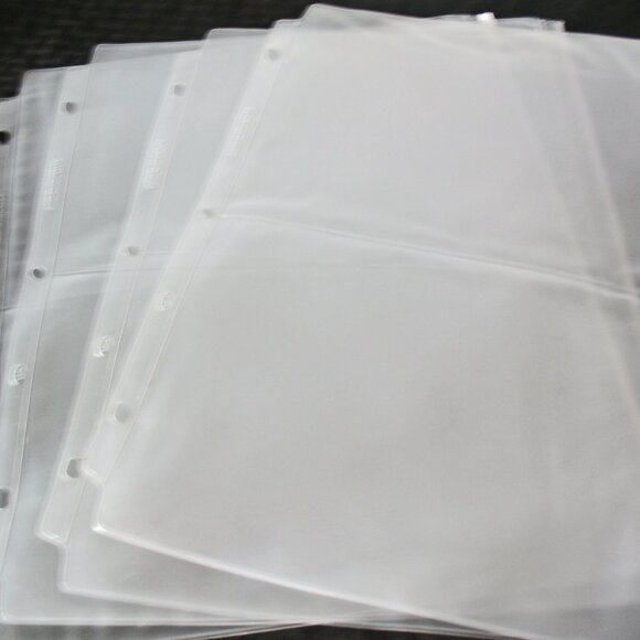 Creative Memories Accessory Binder Sticker Protectors 4 sheets Half Sheets - Picture 1 of 2
